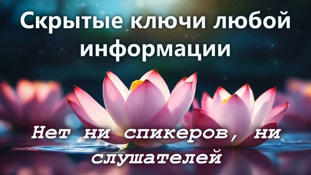 Нет ни спикеров, ни слушателей