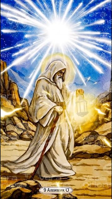 💫9 аркан "Алхимик" моей авторской колоды "Сефиротическое Таро Ориенс"👑 #эзотерика #таро #отшельник