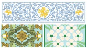 🕰️🧶 Старинные СХЕМЫ. Подборка №184. Art Nouveau для вязания и рукоделия. 🧶🕰️