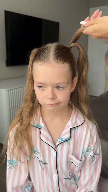 Вариант причёски в школу🎓