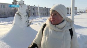 Татищевские пенсионеры устроили гонки на ватрушках