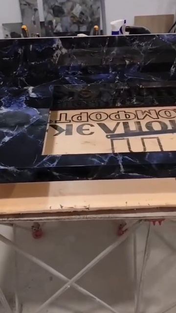 Удачное комбо эпоксидный клей  эпоксидная затирка  шикарная раковина - столешница