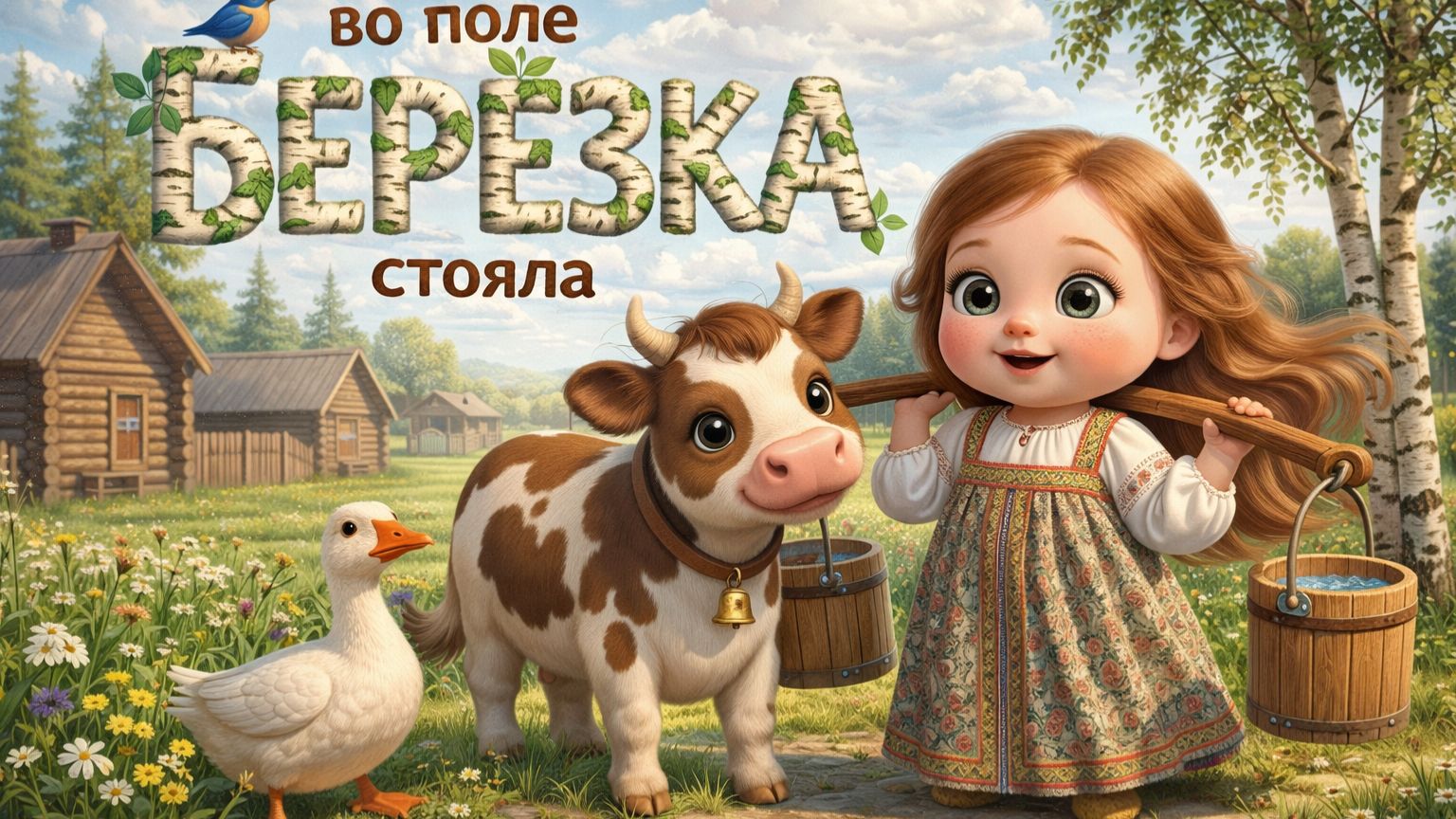 Во поле БЕРЁЗКА стояла - МИЛАША в деревне