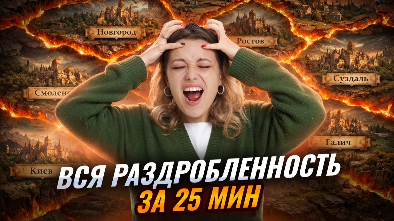 Вся раздробленность за 25 минут для ОГЭ по истории: разбор событий  Умскул