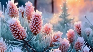 С добрым морозным утром. Шикарная музыкальная открытка с песней.