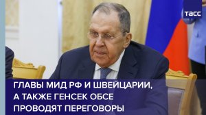 Главы МИД РФ и Швейцарии, а также генсек ОБСЕ проводят переговоры