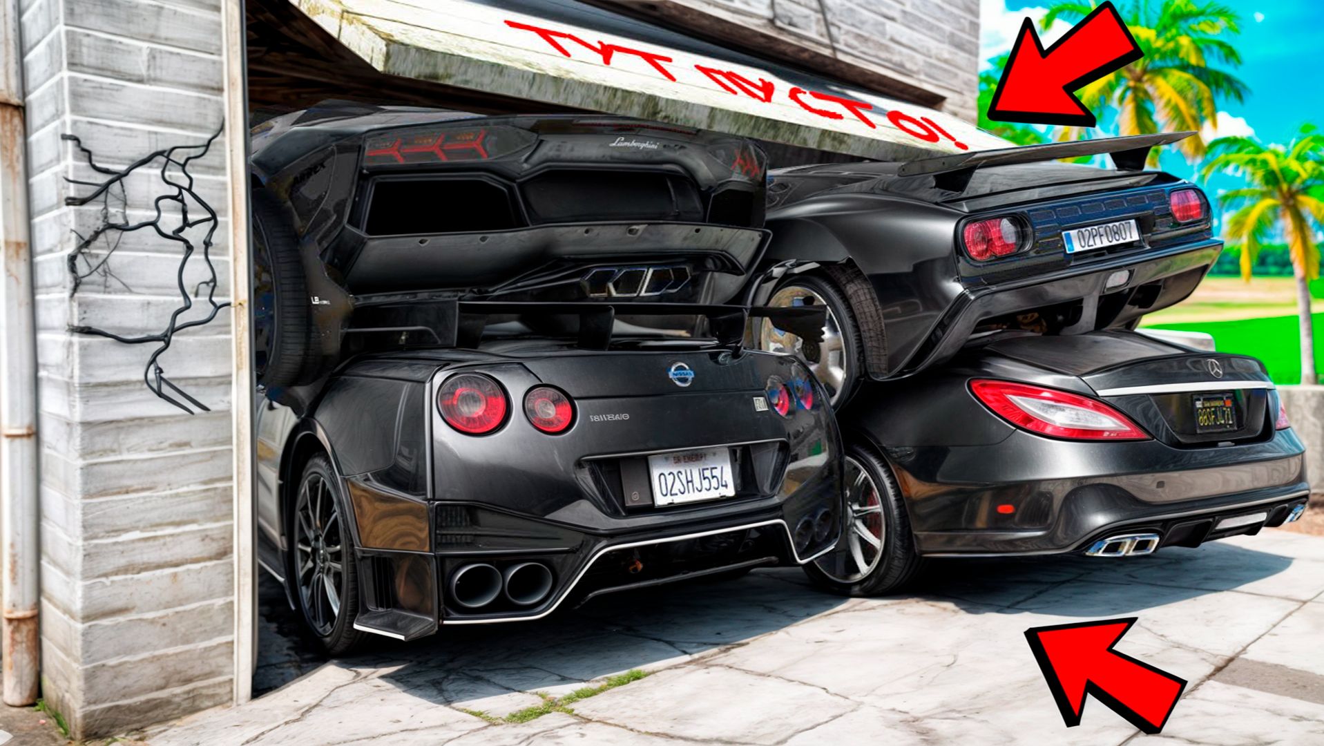 Затроллил и спрятал чёрные чит тачки в ГТА 5! Битва автоугонщиков в GTA 5 Online! смотреть онлайн