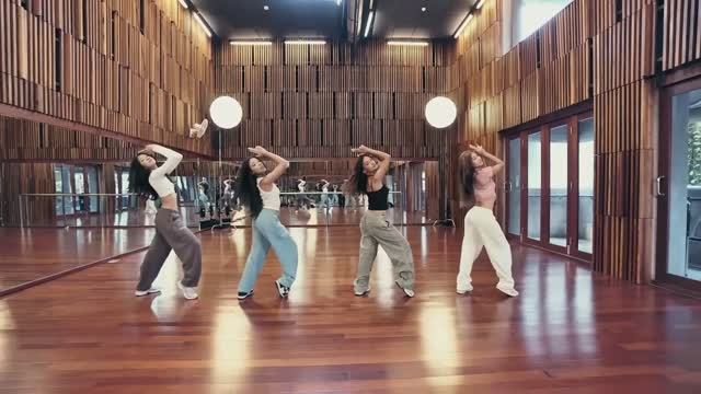 No na- dance practice mirrored