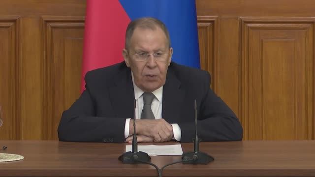 Пресс-конференция С.Лаврова по итогам переговоров с И.Кассисом и Ф.Синирлиоглу смотреть онлайн