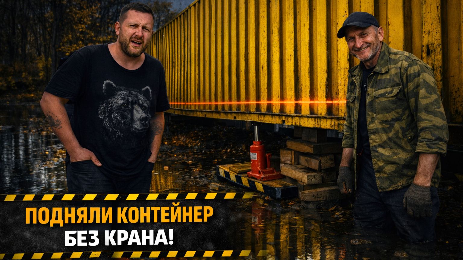 Выровнять контейнер за 1 день — без спецтехники и бригады!