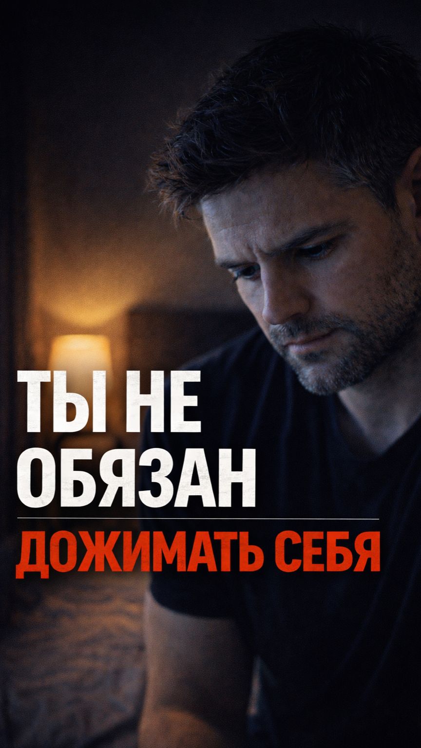 Ты не обязан дожимать себя | Вечернее напоминание