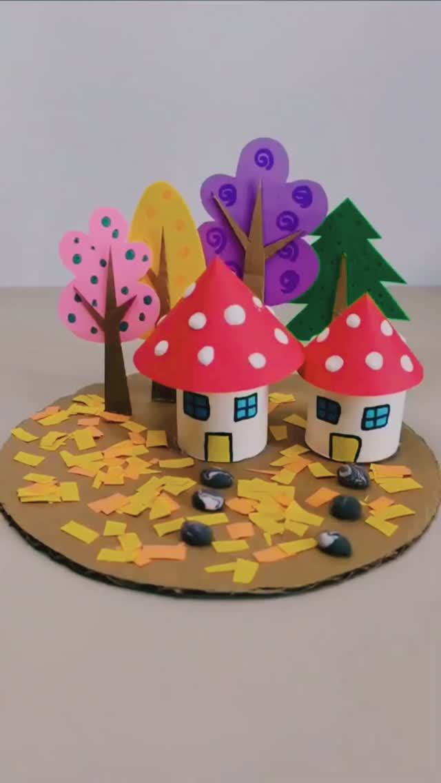 Быстрый город из подручных материалов — дети счастливы! ✨