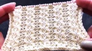 🧶КРАСИВЫЙ ЭЛАСТИЧНЫЙ УЗОР СПИЦАМИ💜