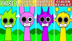 INCRDIBOX SPRUNKI: PINKI, DURPLE, SIMON 🔁 ПОВТОР ПОСЛЕ ФАЗЫ 1! 💖💜👨🎤