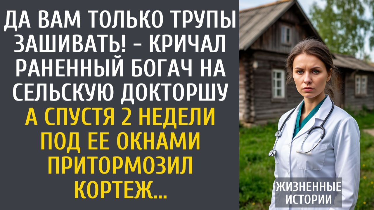 Истории из жизни: Да Вам только трупы зашивать! - кричал раненный богач на сельскую докторшу… смотреть онлайн