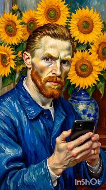 ВИНСЕНТ ВАН ГОГ ПОДСОЛНУХИ звук присутствует оживляем искусство НЕЙРОСЕТЬЮ пишем комментарии к видео