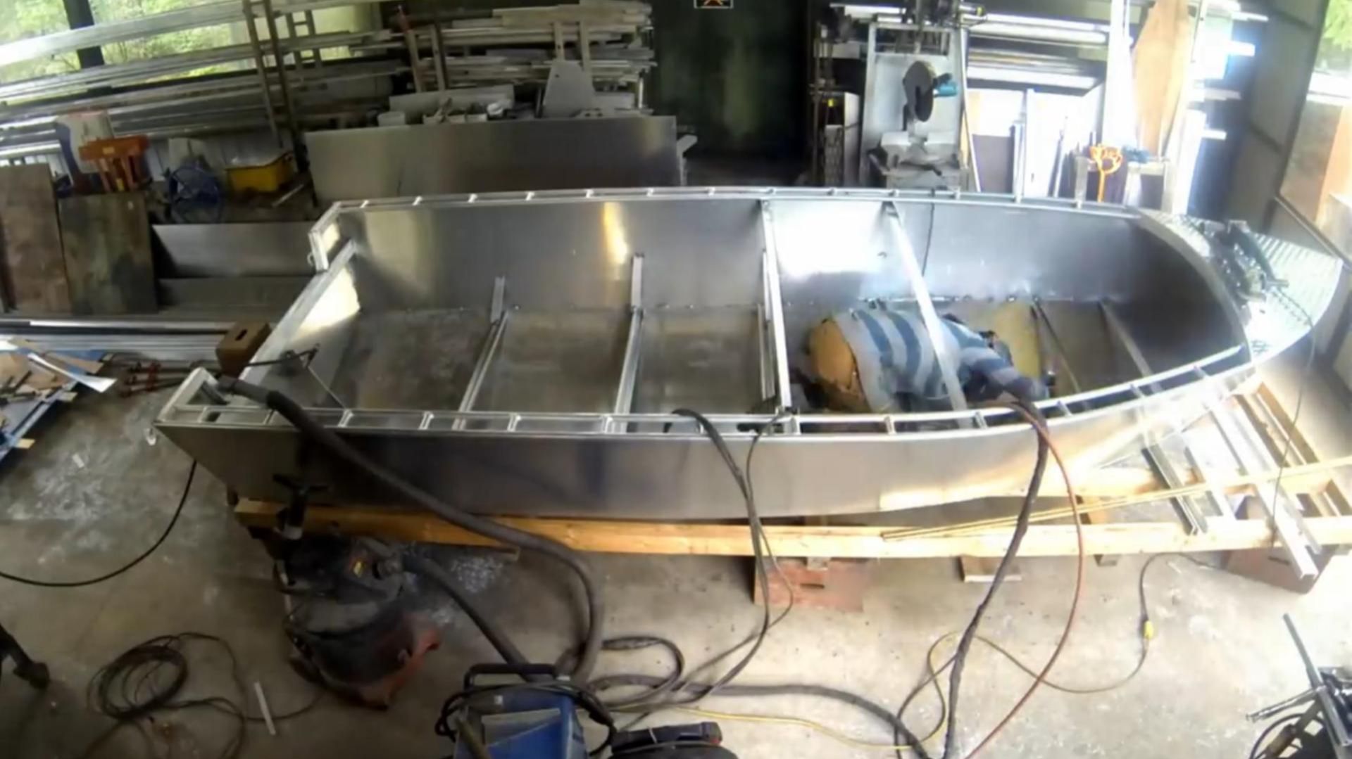 Сварка лодки из алюминия / Handmade