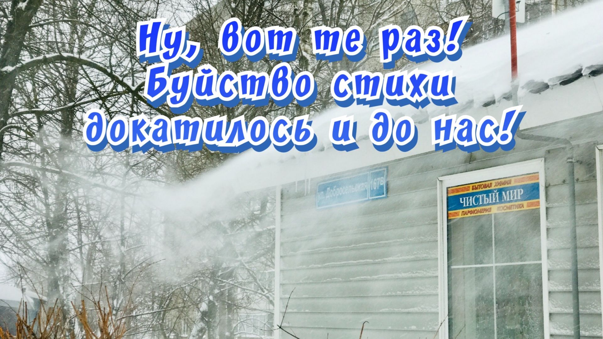 Ну, вот те, раз! Буйство стихии докатилось и до нас! / Статья в видео / Архив от 12.02.2023