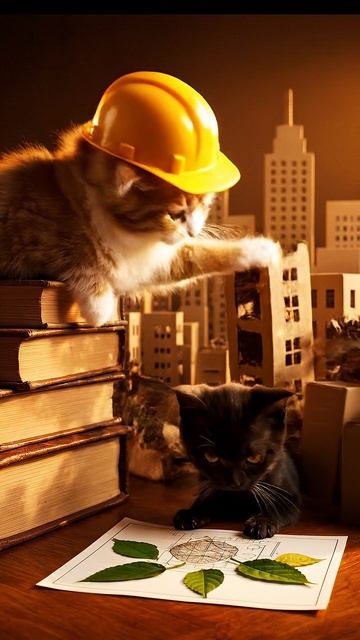 The Architect / Архитектор #shorts  #cat #cute #funny #веселыекоты #прикольныекоты #видосыоткота