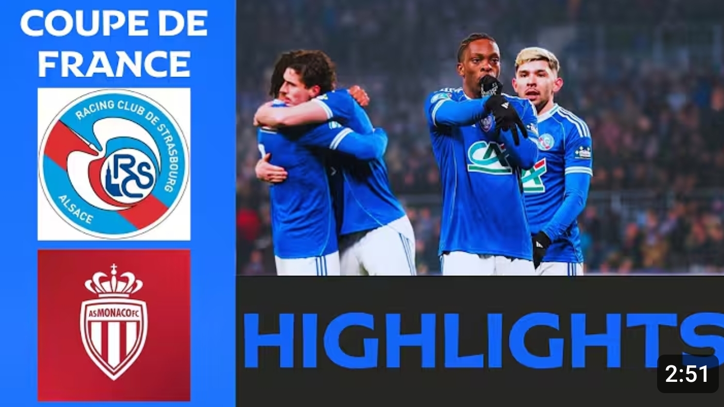 Страсбур 3 : 1 Монако. Кубок Франции 1/8