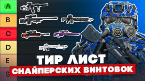Тир лист снайперских винтовок 2026 - СТАЛКРАФТ - STALCRAFT X