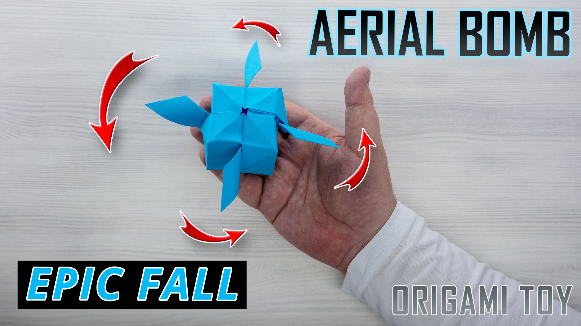 Эта бомба-оригами прекрасно вращается при падении смотреть онлайн