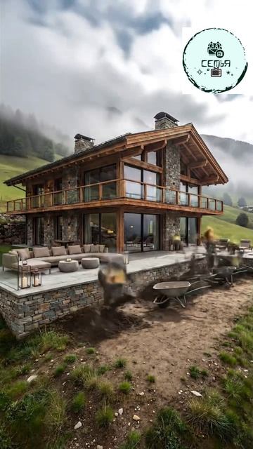 КОТЕДЖНЫЙ ДОМИК НА СКЛОНЕ ГОРЫ