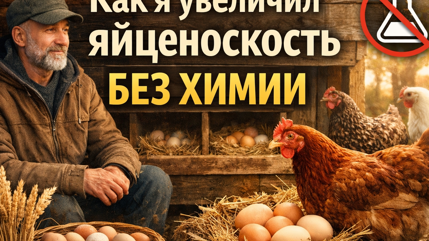 Как я увеличил яйценоскость кур без химии и стимуляторов | Спокойный опыт и наблюдения