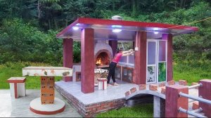 Устанавливаю освещение кухни и ванной. Готовлю барбекю в новой печи. Строю дом. Серия 15. Ли Фук Ви