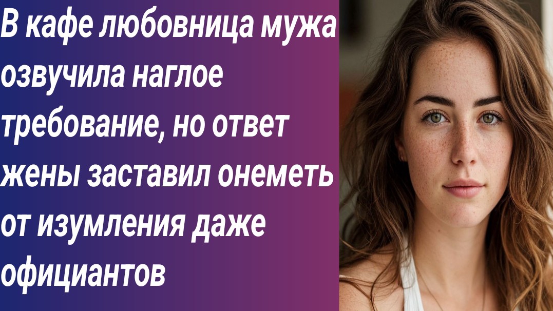 Истории для Вас/В кафе любовница мужа озвучила наглое требование, но ответ жены…/Аудиорассказ