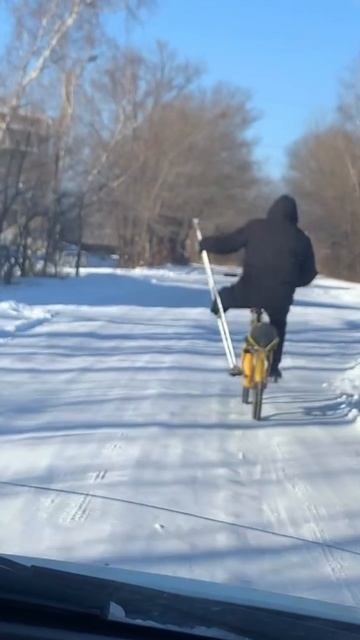 Русский народ не победить! Искусство управления велосипедом! #сво #русский_дух #мужская_смекалка