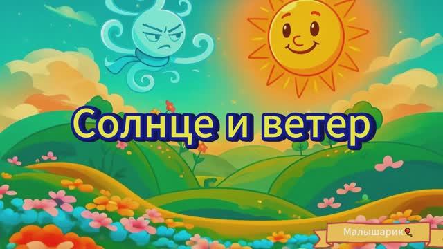 Солнце и ветер. Русская народная сказка. Мультик 🎈 Солнце и ветер. Русская народная сказка. Мультик 🎈