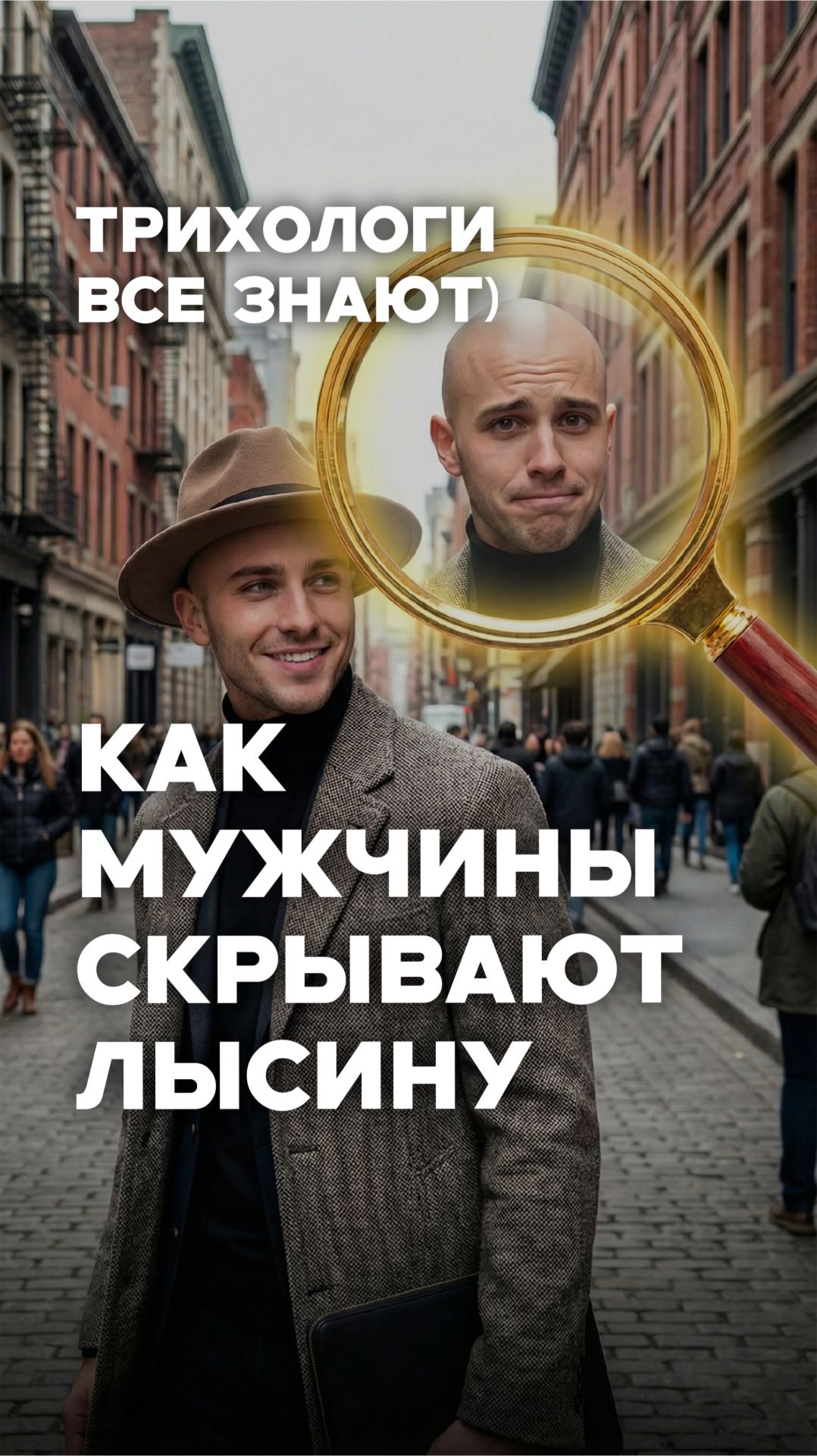 Как мужчины скрывают лысину?😂 Топ-5