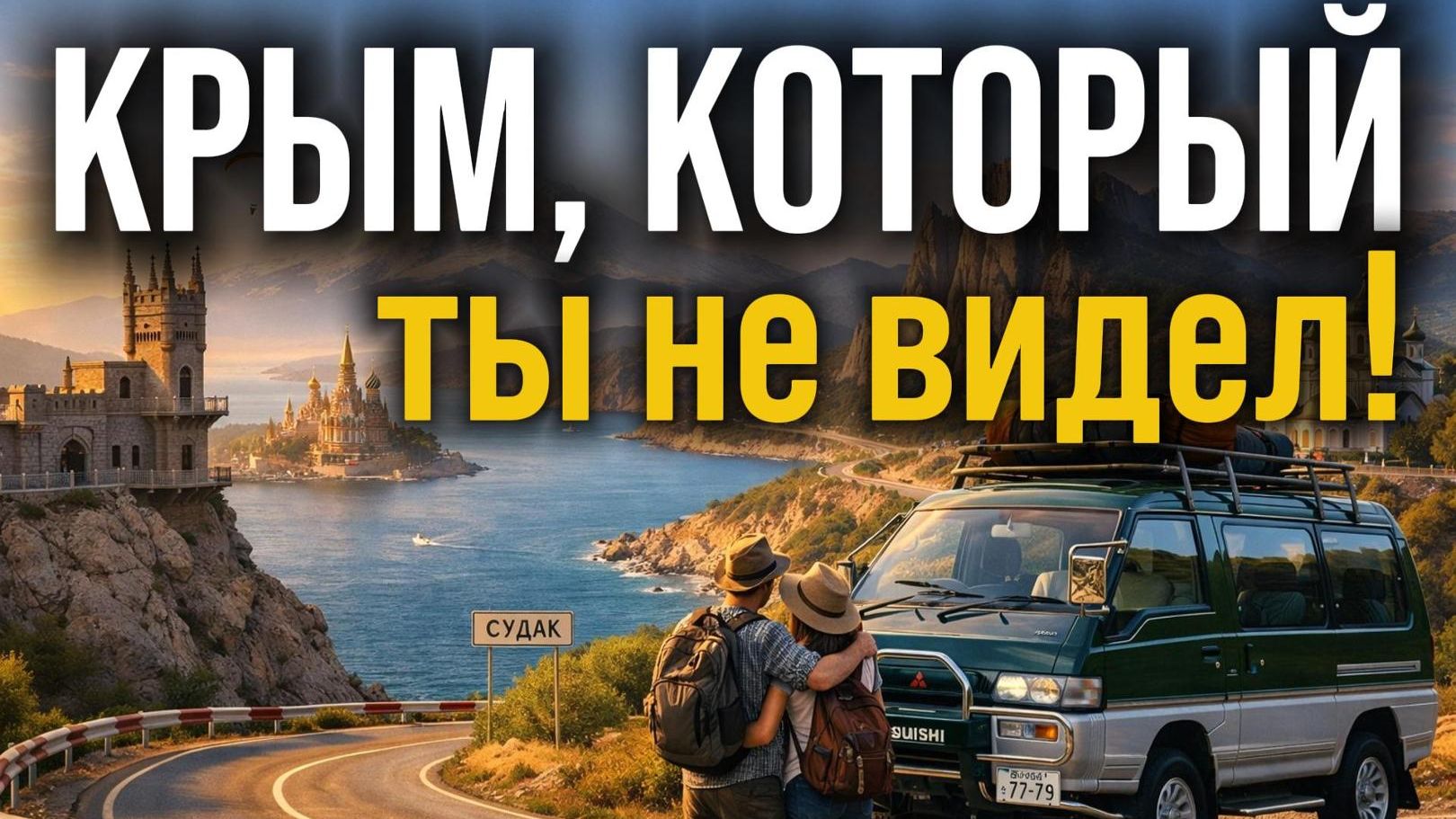 Объехали ВЕСЬ КРЫМ на самодельном автодоме 😱 Ночевали у моря и в горах без отелей