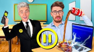 ПАУЗА Челлендж в ШКОЛЕ !