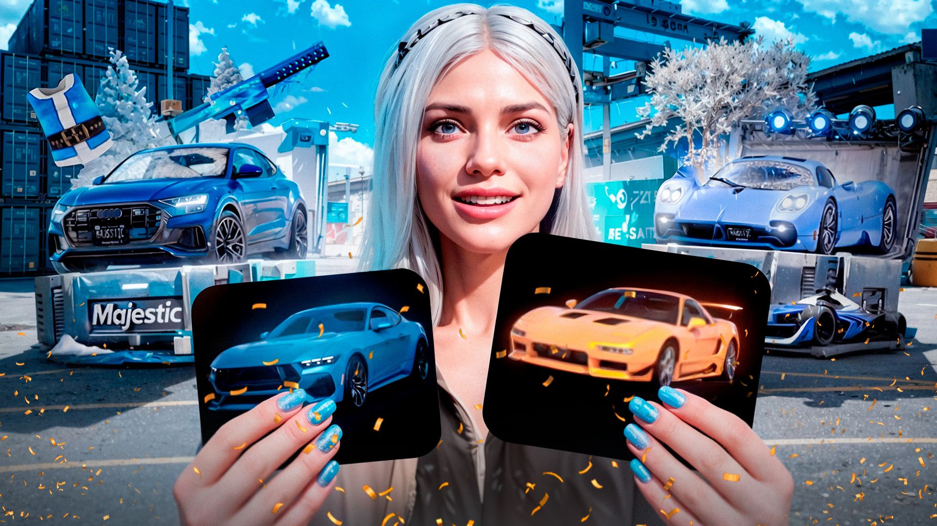 СОЧНЫЙ ВЫИГРЫШ! ПОТРАТИЛА ВЕСЬ ДОНАТ НА ЗИМНИЕ КЕЙСЫ В GTA 5 RP MAJESTIC смотреть онлайн