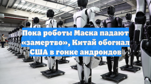 Пока роботы Маска падают «замертво», Китай обогнал США в гонке андроидов
