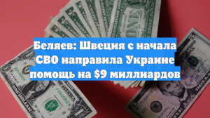 Беляев: Швеция с начала СВО направила Украине помощь на $9 миллиардов