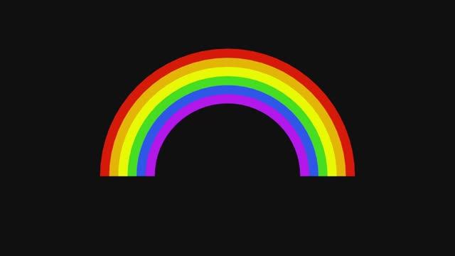 Цвета радуги —  волшебная высококонтрастная анимация для малышей 🌈👶✨