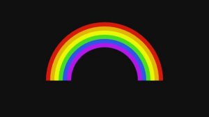 Цвета радуги -  волшебная высококонтрастная анимация для малышей 🌈👶✨