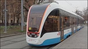 Первая поездка на трамвае 71-931М "Витязь-М" с бортовым номером 31390 по маршруту "А" - 30.11.2025