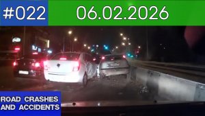 ДТП. Подборка на видеорегистратор за 06.02.2026 Февраль 2026 Ч.1