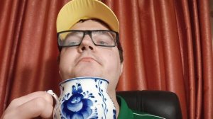 Обзор на Гжель чашку и Блюдце сделал себе подарок наконецто гжеля купил