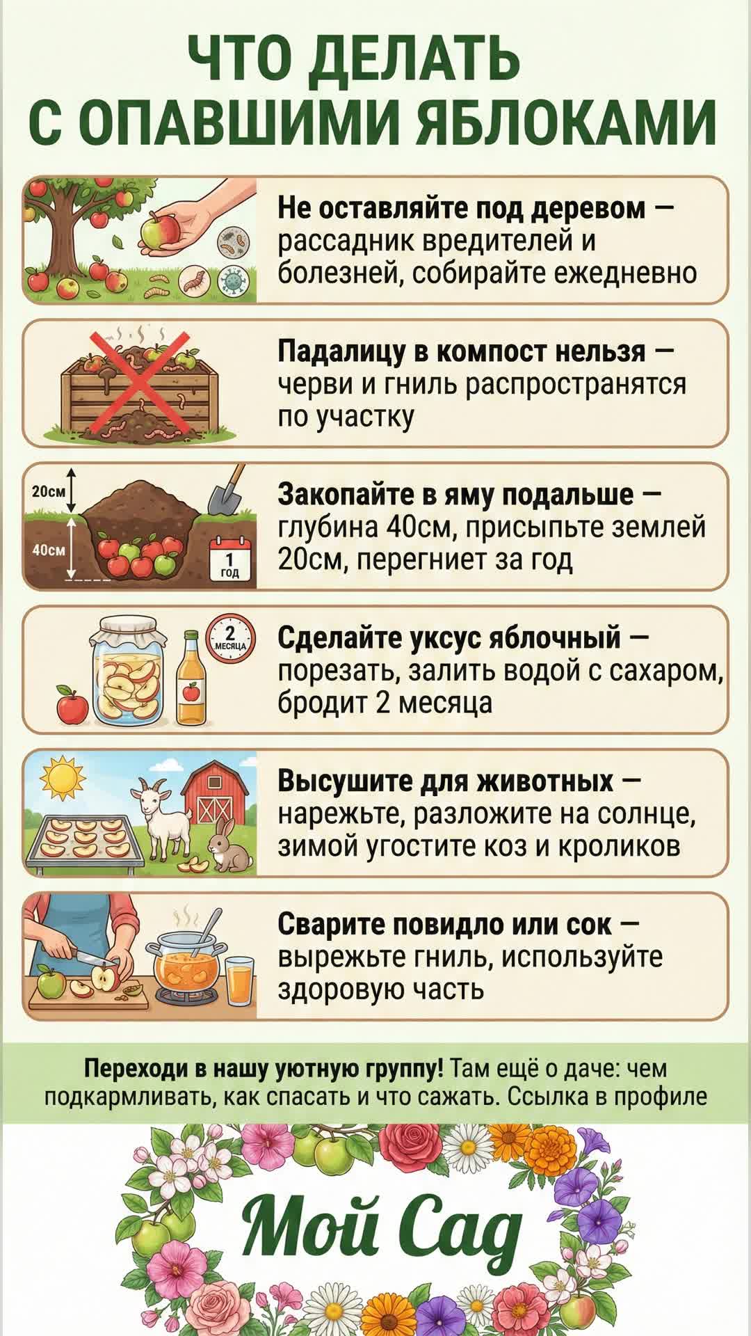 Эффективные способы использования падалицы