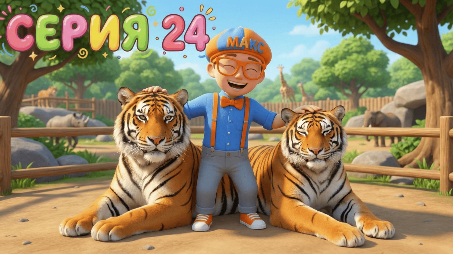 Знайка Макс в Зоопарке | Дикие Животные для Детей | Учимся и Играем | Мир открытий смотреть онлайн