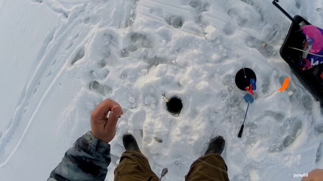 Зимняя рыбалка на Щуку 💪 Как я ставлю Жерлици и ловлю