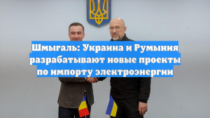 Шмыгаль: Украина и Румыния разрабатывают новые проекты по импорту электроэнергии