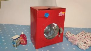 Стиральная машина из коробки / бытовая техника для кукол / washing machine out of the box
