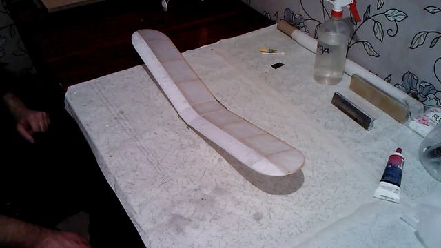 №35- Натяжка обшивки крыла .