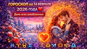 Гороскоп на 14 февраля 2026 года - День всех влюбленных | Для всех знаков Зодиака